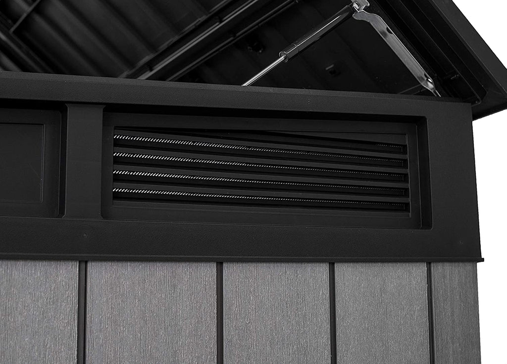 Keter Grande Store 2020L Outdoor Storage Shed – Grey, Heavy-Duty Duotech Design