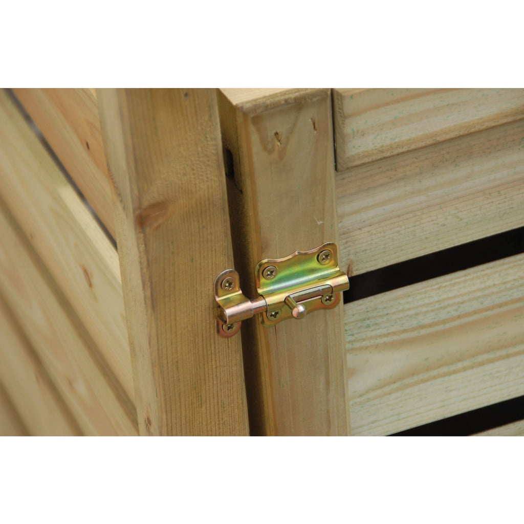 Rowlinson Triple Wheelie Bin Store Natural 8 x 3ft